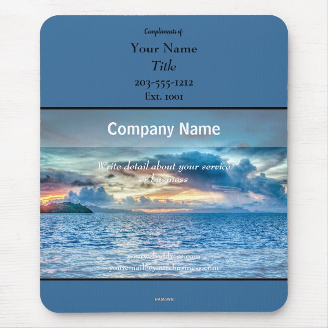 Oceano de Mousepad do promocional- HAMbyWG (Frente)