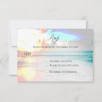 *~* Oceano Exótico Náutico - RSVP de Casamento de