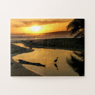 Oceano Sunset, Quebra-cabeça de Reflexão de Herões