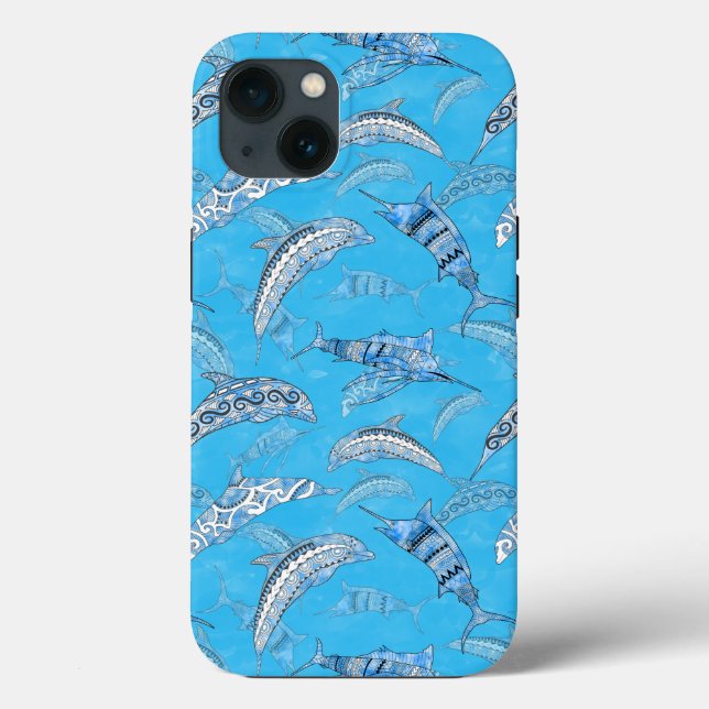 Oceanos Marinhos Golfinhos Marlins (Verso)