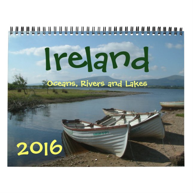 Oceanos, Rios e Lagos na Irlanda - Calendário de 2 (Capa)