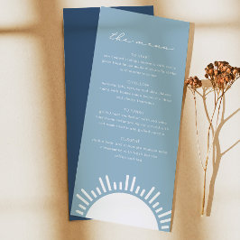 OCEANSIDE Menu Temático de Oceano Azul Claro empoe