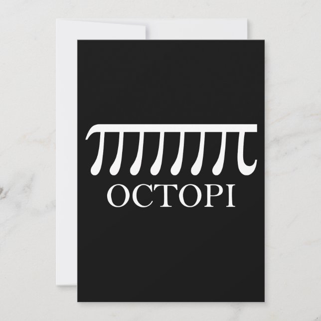 Octopi - Engraçado Pi Octopus Math (Frente)