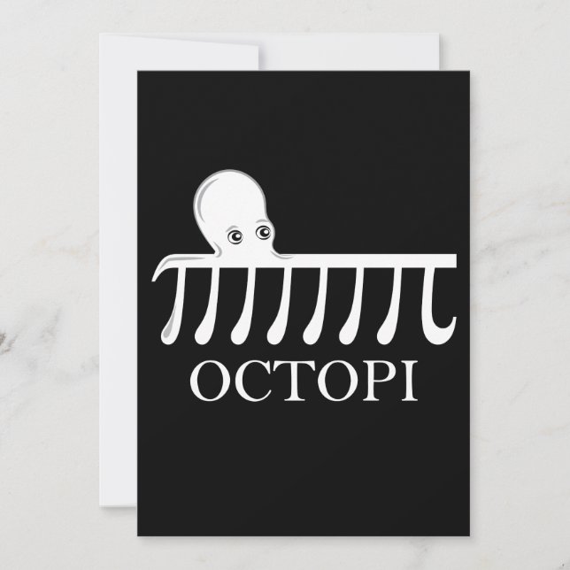 Octopi - Engraçado Pi Octopus Math (Frente)