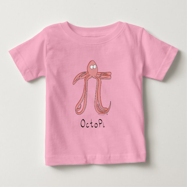 Octopi Pi Cute Math Pi Day Baby T-Shirt (Frente)