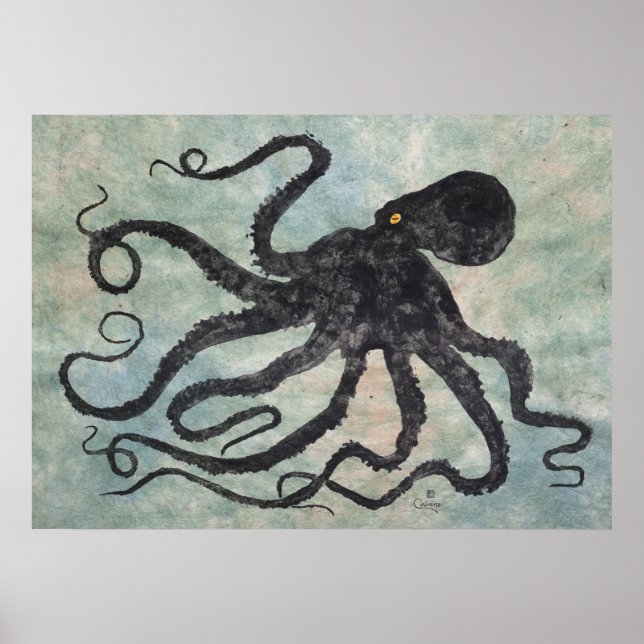 Octopus 6 - Poster de 28" x 20" (Frente)