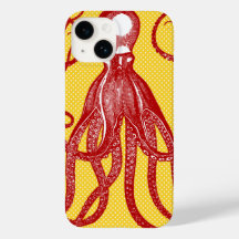 Octopus antigo no microponto amarelo