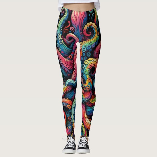 Octopus arms Leggings tout-imprimé (Frente)