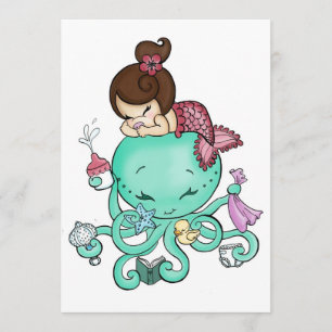 Octopus Babysitter Convite