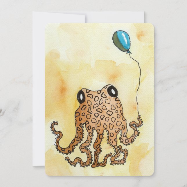 Octopus com placa plana de balão (Frente)