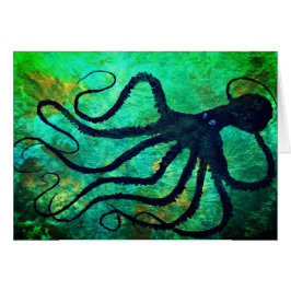 Octopus da Amy - Cartão de Arte de 7" x 5"