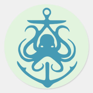 Octopus E Adesivos Náuticos De Âncora