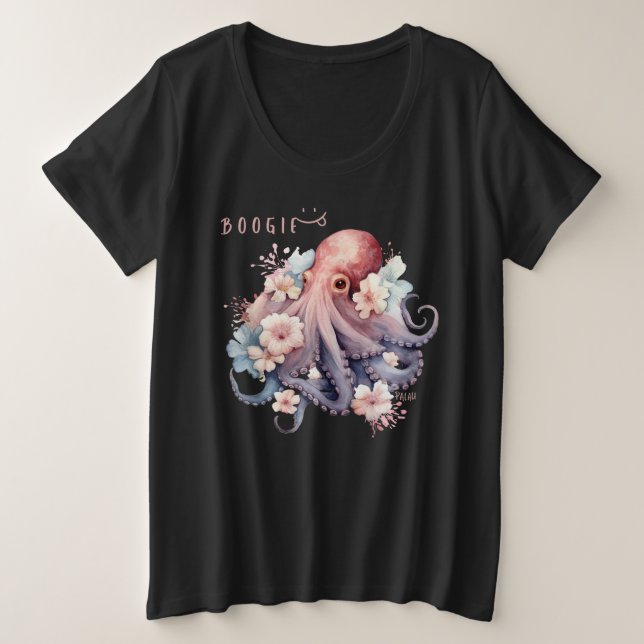 Octopus Palauan (Bukitang) Basic Plus T-Shirt (Frente do Design)