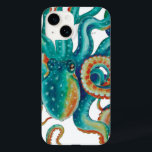 Octopus Teal Watercolor Art<br><div class="desc">Arte de polvo</div>