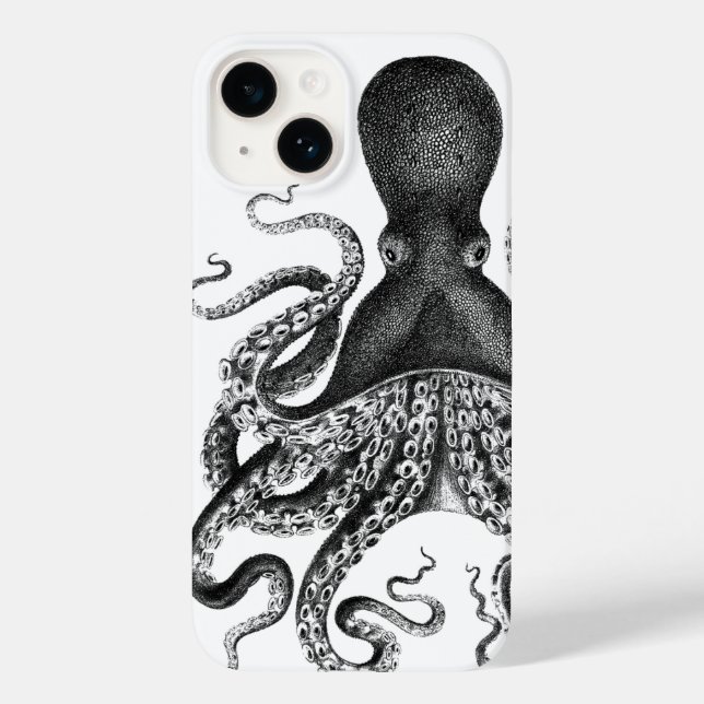 +| Octopus Vintage ||+ capas de iphone de gabinete (Verso)