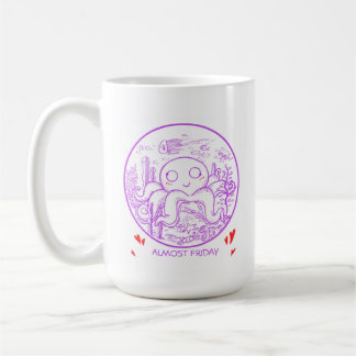 Octopus Xícara de café com Mug Gift Cute Octopus L