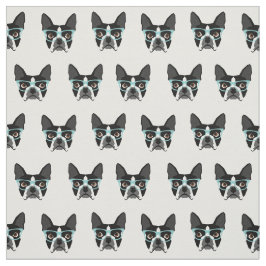 Óculos de Boston Terrier - tecido de cachorro boni
