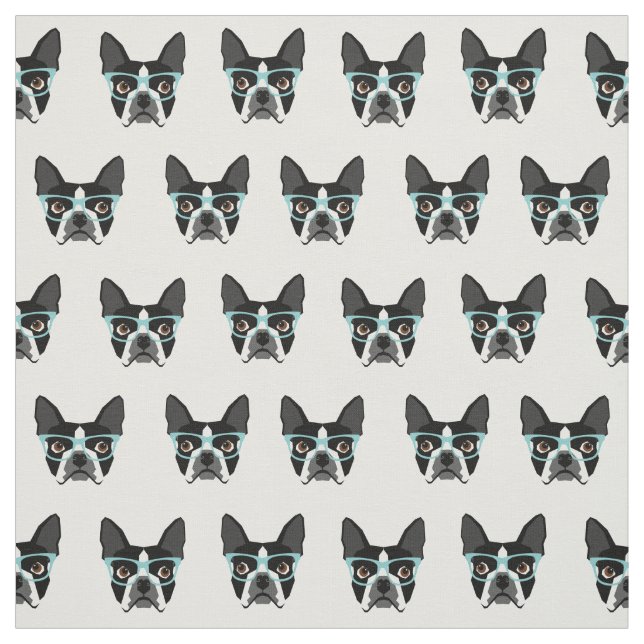 Óculos de Boston Terrier - tecido de cachorro boni (Modelo)