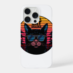 Óculos de Gato Legal Arte de Pôr do Sol Synthwave