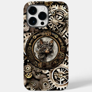 Óculos de Gato Steampunk - iPhone X 14 PRO MAX Cas