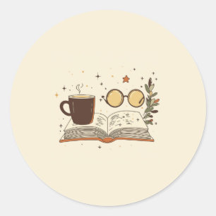Óculos de Leitura de Café Adesivo