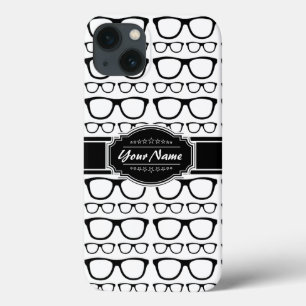 Óculos de Nerd preto e branco personalizados