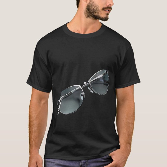 Óculos de nitidez visionários Design de camiseta (Frente)