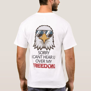 Óculos de Sol Águia Divertida Camiseta Liberdade