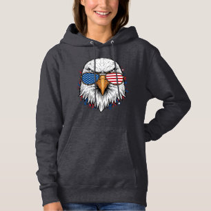 Óculos de Sol Águia Patriótica Camisa Vector Vinta