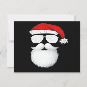 Óculos de sol com rosto de Papai Noel com chapéu b