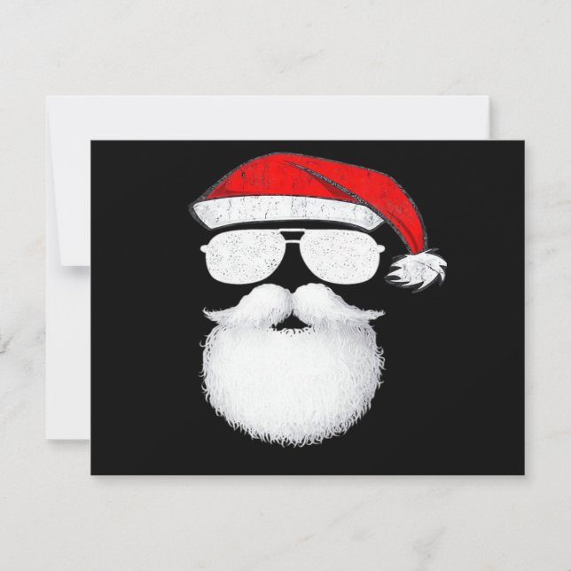 Óculos de sol com rosto de Papai Noel com chapéu b (Frente)