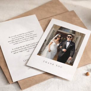 Óculos de Sol de Casamento Cartão de Agradecimento