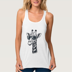 Óculos de Sol de Girafa Legal Camiseta com Gravaçã