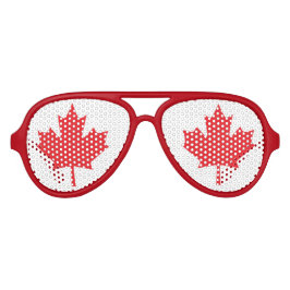 Óculos De Sol Divertidos Bandeira do Canadá