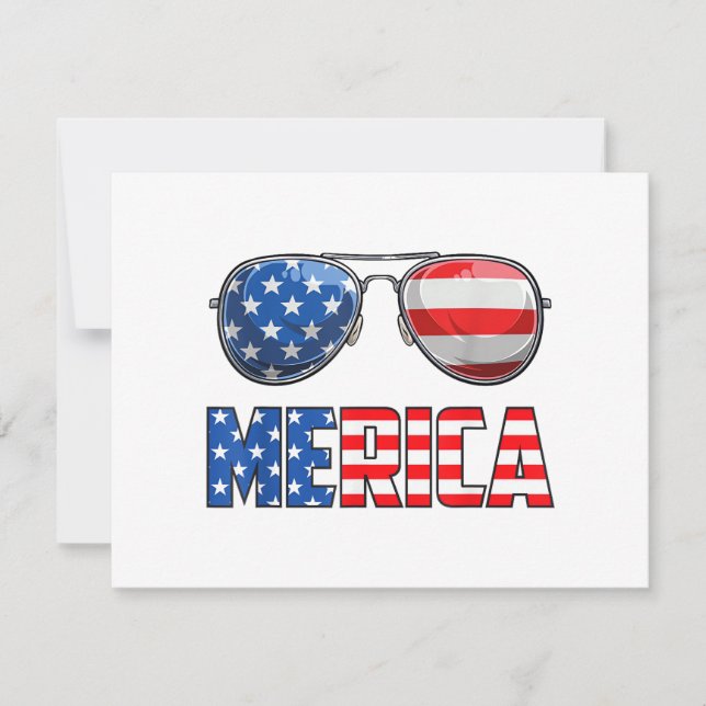 Óculos de Sol Merica 4 de Julho para Homens Mulher (Frente)