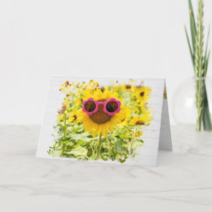 Óculos de sol no Cartão de Aniversário de Giras