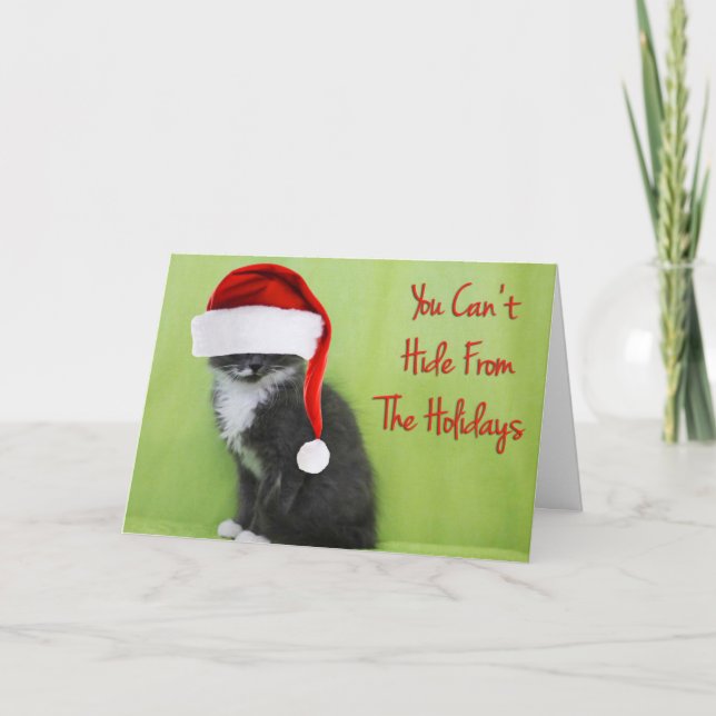 Ocultar do Cartão de Natal de Férias (Frente)