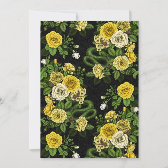 Oculto nas rosas, amarelo e verde (Frente)