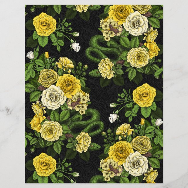 Oculto nas rosas, amarelo e verde (Frente)