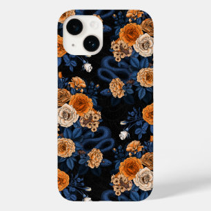 Oculto nas rosas, laranja e azul