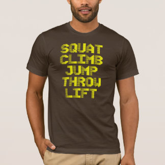 Ocupa, escalada, salto, lance, vida - t-shirt da