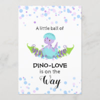*~* Ocupando Convite para Chá de fraldas de Dinoss