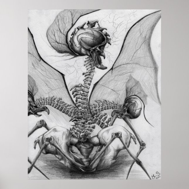 Odd Fellow Horror Monster Art Poster (Frente)