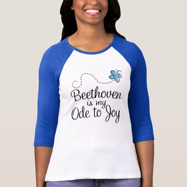 Ode de Beethoven ao t-shirt da alegria (Frente)