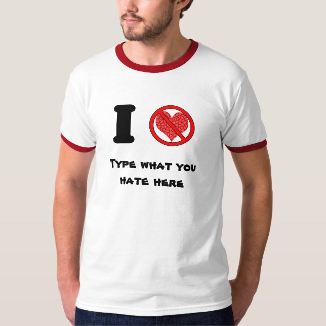 Odeio T-Shirt Vazio (Frente)