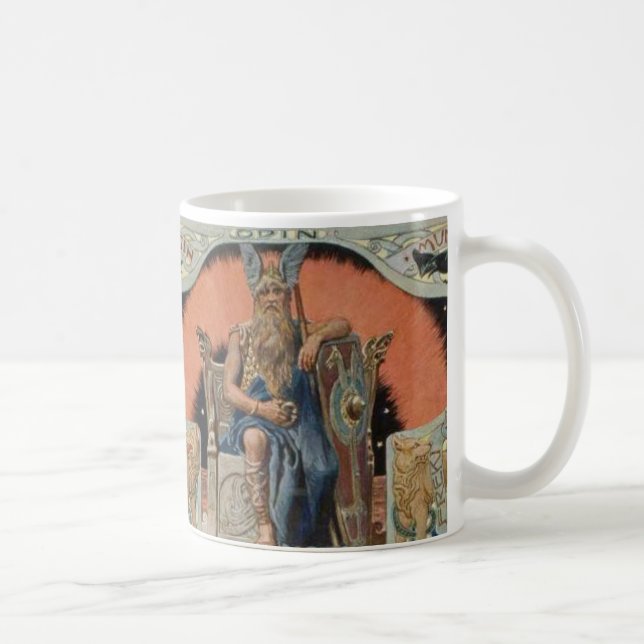 Odin com a caneca de Huginn e de Muninn (Direita)