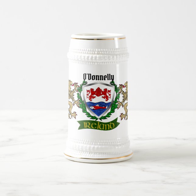 O'Donnelly/Donnelly Irish Shield Beer Caneca de ce (Centro)