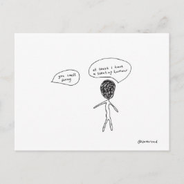 odor do cartão postal de humor