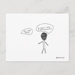 odor do cartão postal de humor