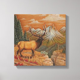 "Oeste Selvagem/Paisagem" CANVAS IMPRESSÃO 12X12